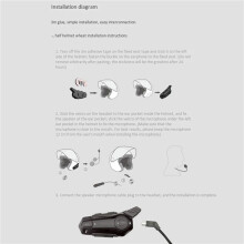 5X Motorcycle Headset Intercom Interconnection Outdoor Riding Headset with Noise Reduction Function