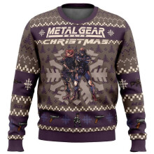 (S, 01) Metal Gear Solid Ugly Christmas Sweater Men Women Pullover Round Neck Long Sleeve Top Christmas Clothing 2025 New Sweatshirt