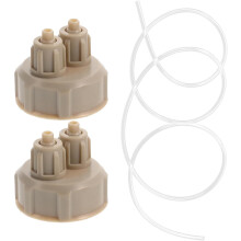 Co2 Generator Bottle Caps Aquarium Co2 Reactor Beige Abs Material Easy to Assemble Sealing Ring Included