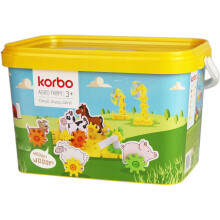 KORBO spiller og udvikler Moving Blocks AGRO FARM, 8 kort, 16 opgaver + DYR