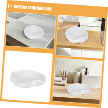 Lot de 2 bonnets de douche réutilisables pour le bain et les voyages, avec élastique lavable pour une utilisation à domicile.