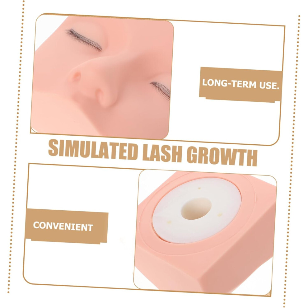 Hkhbjs Eyelash Extension Practice Face Lifelike Eyes Replaceable Eyelids For Makeup Training