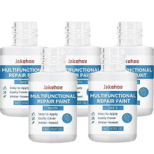 (5pcs) White Enamel Repair Paint for Bathtubs & Sinks  Fixes Scratches & Cracks  30ml