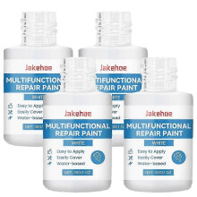 (4pcs) White Enamel Repair Paint for Bathtubs & Sinks  Fixes Scratches & Cracks  30ml