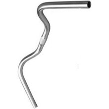 Rialzo per attacco manubrio in alluminio per mountain bike e bici da trekking, colore argento.