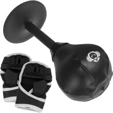Box-Reflex-Sack Speedball, aufblasbarer Reaktions-Boxball mit Halbfingerhandschuhen, professionell