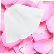 Juego de 3 gorros de silicona para teñir el cabello, blancos, elásticos, con ganchos. Herramientas para teñir el cabello en salones de belleza.