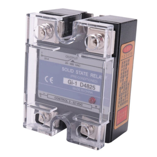 5X SSR 25A 3-32V  to 24-480V AC Single Phase Solid State Relay  Control AC MGR-1 D4825 Load Voltage 1