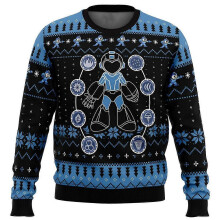 (M, EL0155) Mega Man Mega Holiday Ugly Christmas Sweater Gift Santa Claus Pullover Men 3D Sweatshirt And Top Autumn And Winter Clothing