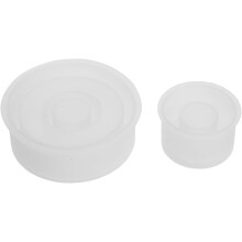 2pcs Crystal Epoxy Mold Resin Casting Mold Tealight Holder Silicone Candlestick Casting for DIY Crafts