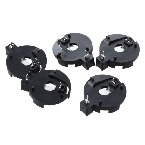 CR2016 2025 2032 Coin Cell Button Battery Holder Socket Black 30 Pcs 1