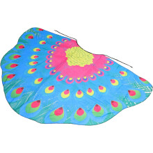 Chiffon-Pfauen-Cape, Damen-Schal/Umhang für Kleider, Hochzeiten, Sommer, Rollenspiele, Vintage, leicht, atmungsaktiv, Festivals, Cosplay