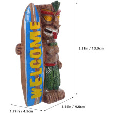 Hawaii-Figur aus Kunstharz, Heimdekoration, Schreibtischdekoration, leicht, kreativ, hawaiianisch