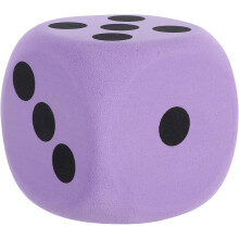 Dados grandes de espuma EVA para adultos y adolescentes – 8 cm, suaves y redondeados.