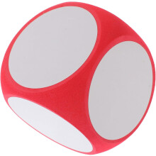 Dados grandes borrables para juegos de bricolaje, juguete educativo, dados de espuma en blanco sobre los que se puede escribir.