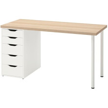 IKEA LAGKAPTEN ALEX Desk with Legs- 140x60cm