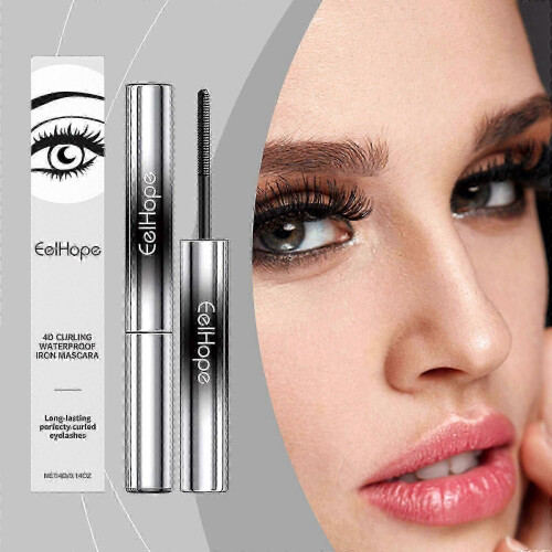 (2pcs) 4D Iron Wand Mascara - Waterproof, Clump-Free Lengthening Formula for Defined Lashes