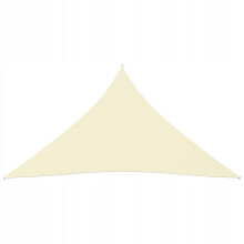IbizSail Garden Sun Sail Vandtæt 4 x 4 x 4 m Creme