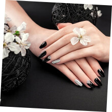 DIY-Fingernagelornamente: Metallkette, Strass-Nagelschmuck, Maniküre-Anhänger für Partys und Events