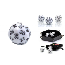 RPG Die Tredivesidet D30 Hvid Terning