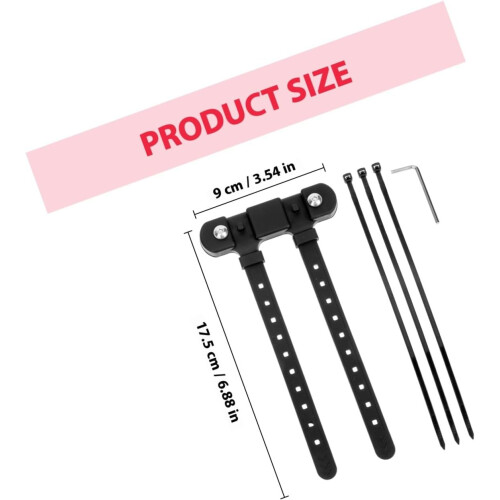 Adjustable Bike Bottle Holder Base with No-Screw Mount Strap 1