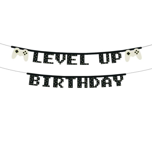 'Level up'-banner, 2,5 m, mix