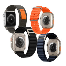 4x Rem til Apple Watch 4/5/6/7/8/9/10/SE/ULTRA 44/45/46/49mm Blandede farver