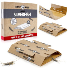 Super Ninja Silverfish Trap – 10 Pack, Silverfish Killer with Integrated Attract