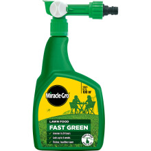 Miracle-Gro EverGreen Fast Green Spray & Feed, Liquid Lawn Food, 1 Litre
