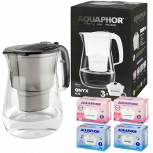 Aquaphor Onyx 4.2 sort filterkande med 2 standard- og 2 magnesiumfiltre