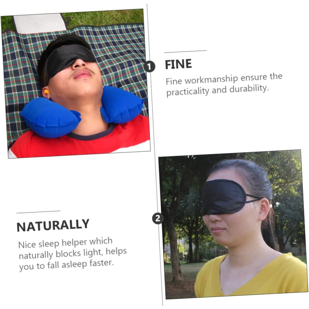 Hkhbjs 24Pcs Outdoor Camping Blindfolds Protective Eye Shades Sleep Mask Cover Travel Sleep Mask