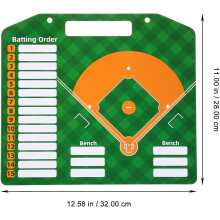 Basebollträningstavla med handtag 32 x 28 cm whiteboardskrivtavla