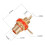 30Pcs/Lot RCA Connector Gold Plated Female Jack Socket Solder Wire Connector RCA Panel Mount Chassis 7