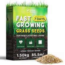 Green Guard Fast Growing Grass Seed 1.5KG - Premium Quality Lawn Seed, Pet Frien