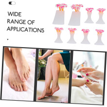 Siliconen teenspreiders voor nagellak en pedicure, 24 stuks, herbruikbaar, zachtroze.