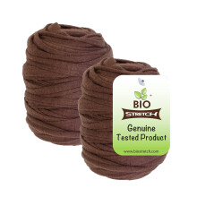 Bio-stretch Soft Garden Twine & Plant Ties for Outdoor Plants, 2 Ball Brown | Stretchy & Flexible, Gentle on Delicate Stems