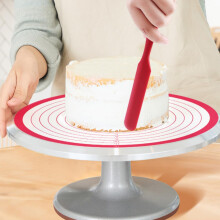 Non-Slip Silicone Dough Mat Set with Spatula and Brush for Rolling Dough and Making Pie
