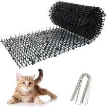 30x400CM Anti Cat Spikes - Black Plastic Cat Scat Mat with Spikes, Cat Repellent