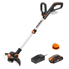 WORX 20V Cordless Grass Trimmer WG163E.2 with Fast Charger, 1 x 2.0Ah Battery, P