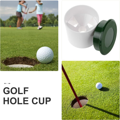 Golf Hole Cup Cover Plastic Outdoor Backyard Putting Green Practice Replacement Hole Cup 2