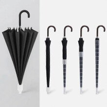 (C) Rain Umbrella Waterproof Cover 70cm Plastic Non-drip Car Retractable Cover Home Sleeve Holder Drip-proof Umbrella Transparent