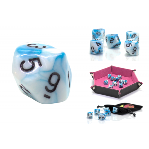 RPG terning ti-sidet D10 Ice Wraith 0-9
