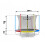 HAVETRAMPOLINE BARE SJOV 8FT-244CM MULTICOLOR 1
