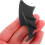 1 Pair Black Bat Wings Helmet Accessory with Adhesive Suction Cups 4