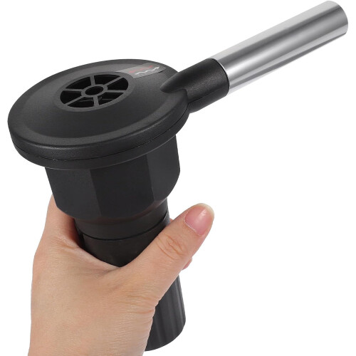 Portable Fire Blower BBQ Fan with Easy to Control Quick Ignition, Black Plastic 2