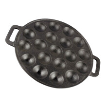 1No-Stick Ijzeren Escargot Bord Voor Snails En Octopus Meatballs