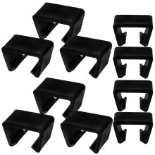 10St Sectionele Sofa Klemmen Zwart PP Voor Tuinstoelen