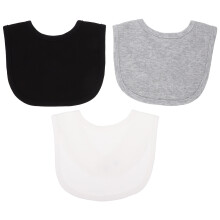 3St Babyslabbetjes Katoen Assorti Kleuren 0-6 Maanden
