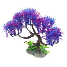 Paarse Aquariumaccessoire Dennenplant Vis