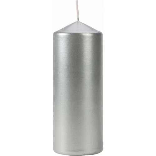 SØLV Cylinderlys Kommunion Bryllup BISPOL 6x15cm